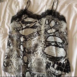 Snake print tank top